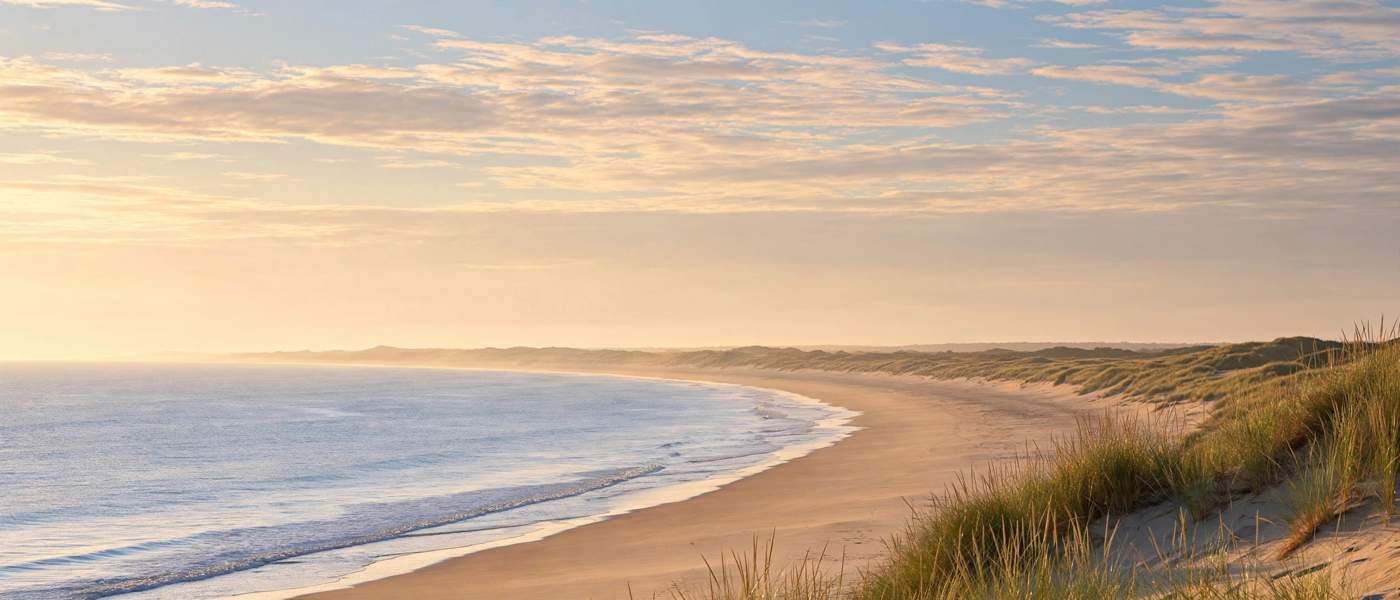 Wildwood beach at sunrise